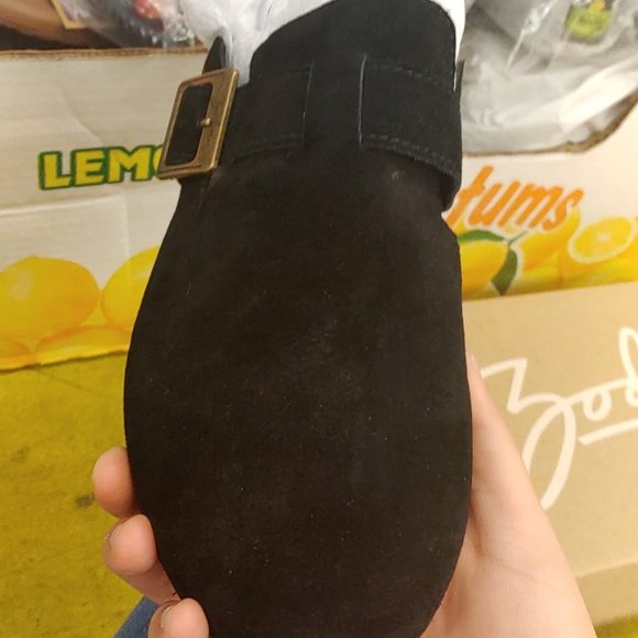 ZODIAC Women Maui Suede Leather Mule Slip-On Slide Shoe --Black - Picture 7 of 9